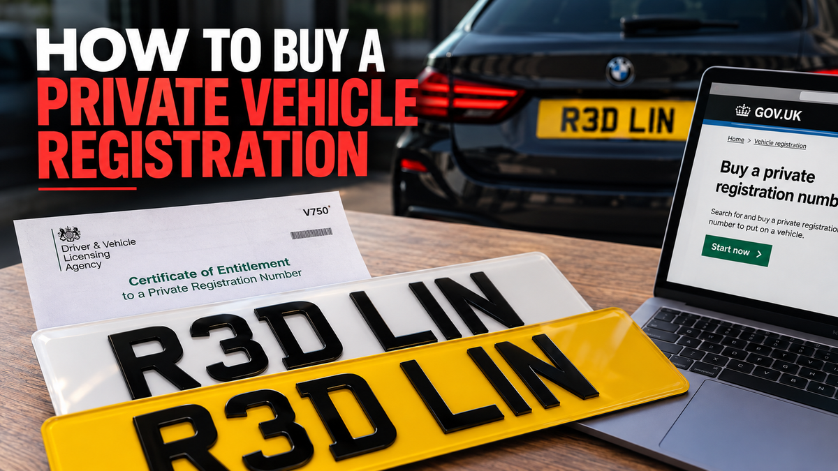 How to buy a private vehicle registration and when to assign your new plates on